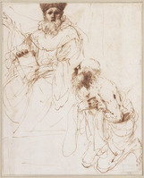 H 010
<br/>
De heiligen Augustinus en Paulus de Heremiet
<br/>
<em>Guercino (1591-1666)</em>